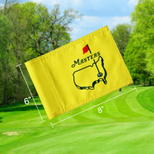 Custom 8x6 Inch 420D Nylon Mini Golf Flags for Practice Putting Greens
