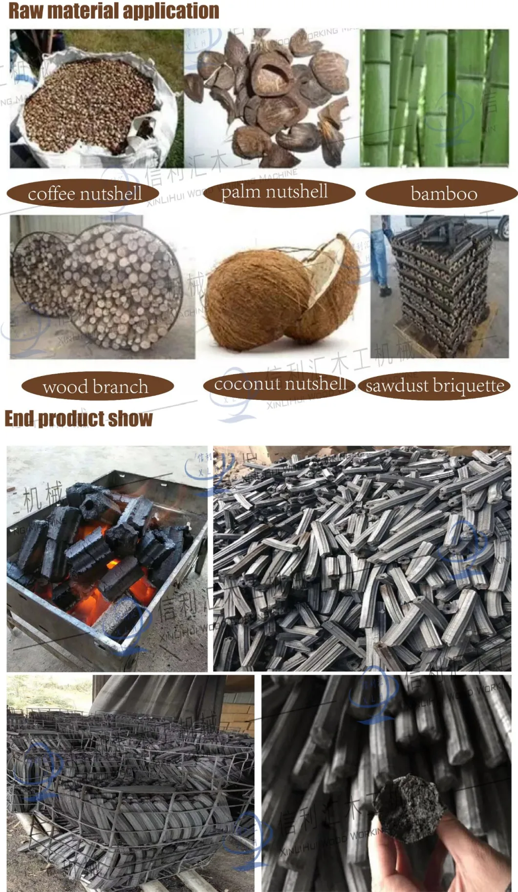 Charcoal Powder Making Machine, Biomass Charcoal Production Line, Charcoal Production Line Machines, Sawdust Carbonization Machine