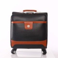 2018 Customized Design Classic PU Trolley Luggage Bag