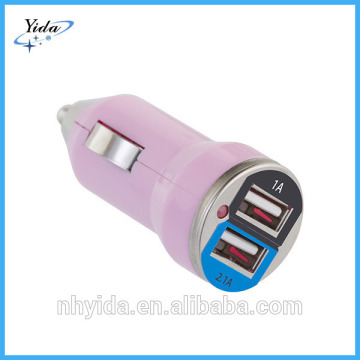 5v 3.1a two usb port universal car charger for mobilephone