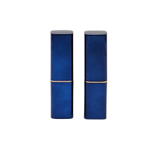 Square Blue Lipstick Tube Plastic Lip Balm Tube