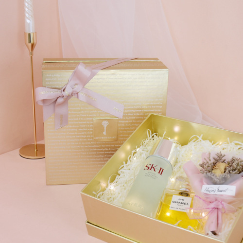 Luxus leerer Verpackung Gold Geschenkbox