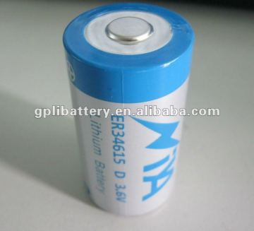 3.6V lithium battery ER34615 19Ah primary batteries