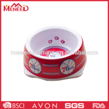 Unbreakable melamine recycled plastic pet bowls