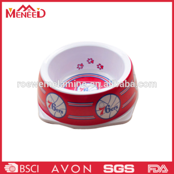 Unbreakable melamine recycled plastic pet bowls