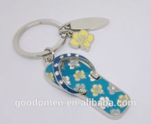custom slipper shoe keychain