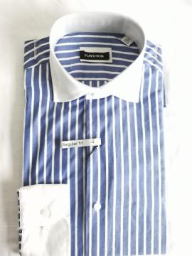 Men Casual Y/D Poplin Italy Collar Long Shirt