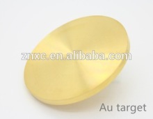 sputtering material pure Dia 25 mm high Purity 99.999% Au gold target