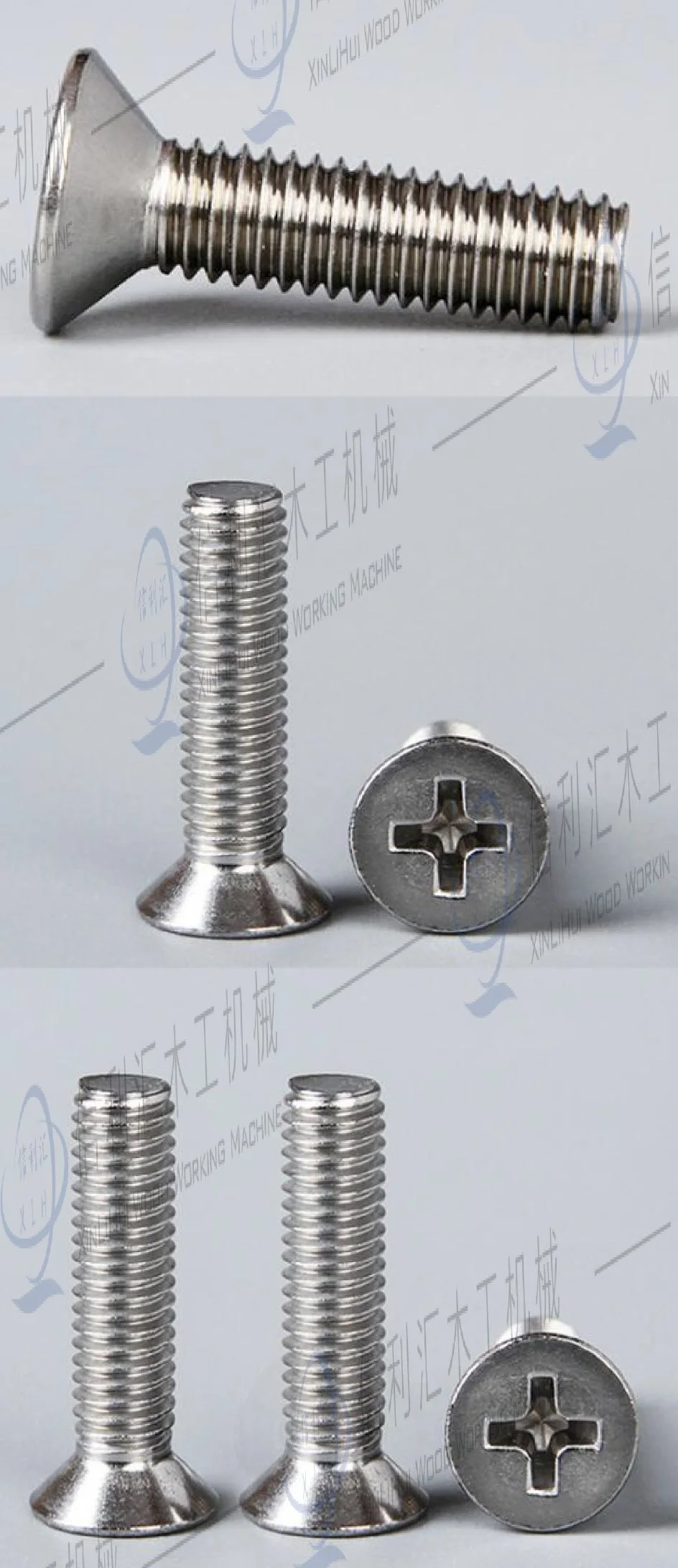 Big Bevel Flat Head Phillips Drive Machine Screws