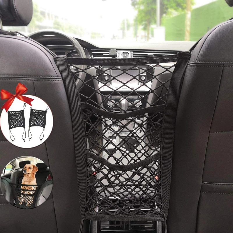 Elastic Car Net Pocket Handbag Holder Organizer Suit for Most Cars Bags