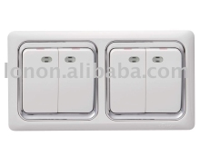 Four gang one way wall switch