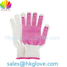 Pvc Dotted Cotton Hand Glvoes HKA5016