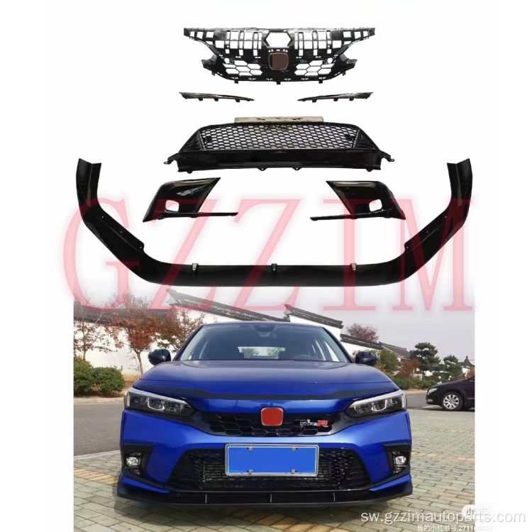 Civic 2011+ mbele bumper mbele mdomo grille bodykit