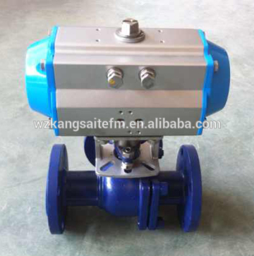 Pneumatic 3 Way Ball Valve, Pneumatic Ball Valve, WCB Ball Valve, Stainless Steel Ball Valve