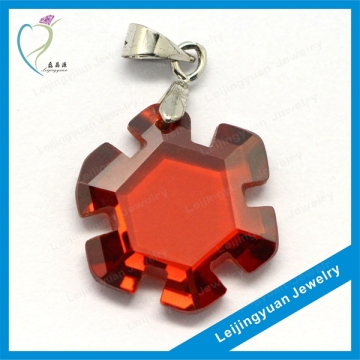 Fashion design fancy cut sliver pendant beads gems stones