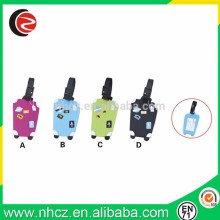 Customized airline PVC luggage tag, cheap baggage tag