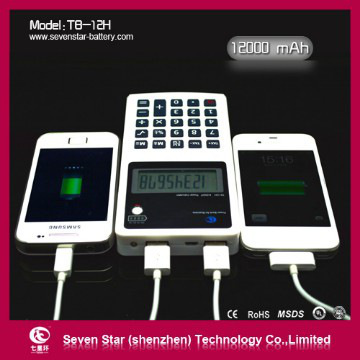 12000mAh Power bank for blackberry/htc