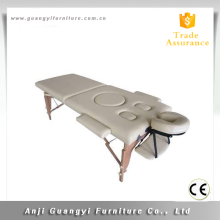 wooden pregnant massage table