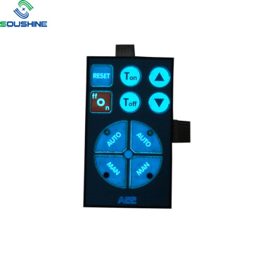 A22 blue backlighting powerful adesive membrane switch