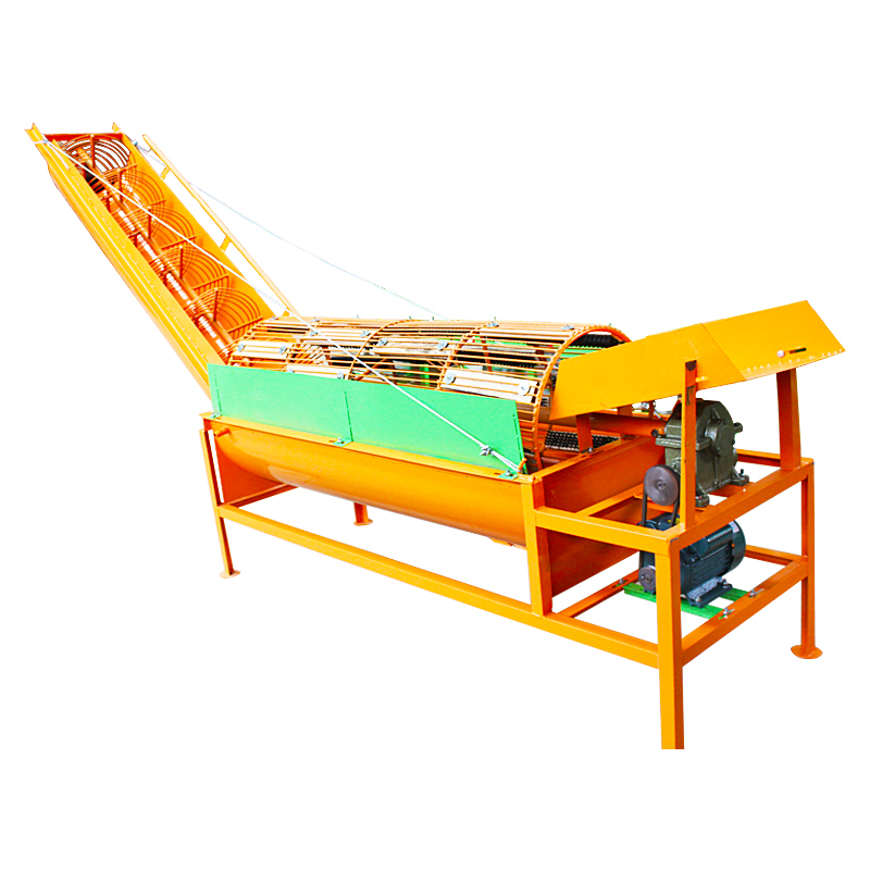 sweet potato industrial washing machine with conveyor