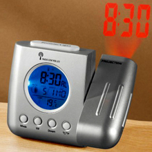 desktop RCC radio controll projection clock with digitial calendar