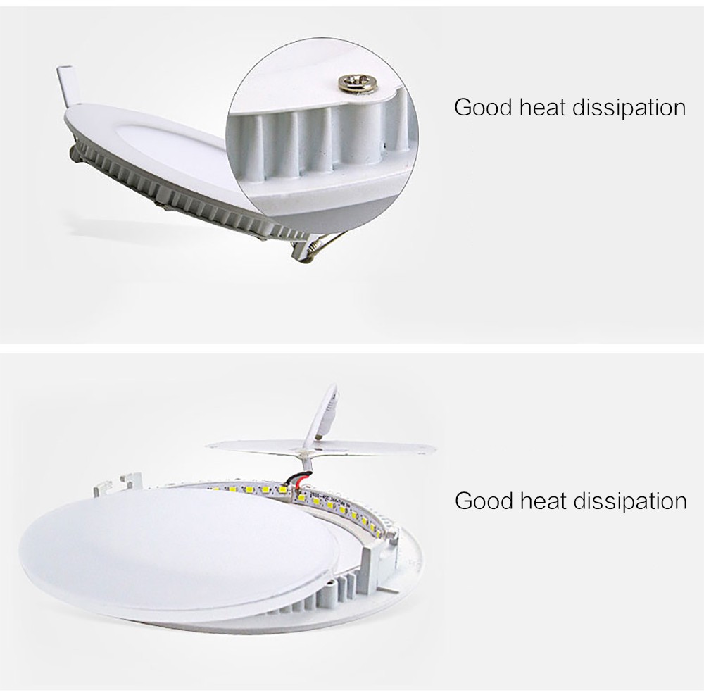 ultra slim round led panel light square 3w 4w 9w 12w 15w 18w 24w led ceiling downlight 85-265V