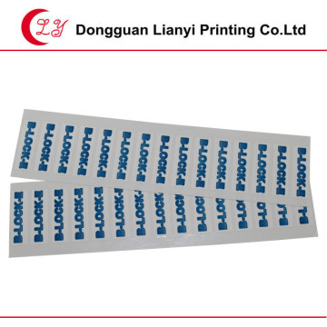 Printing good adhesive black and white label stickers