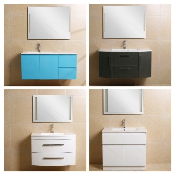 Plastic Cover Inside with Cabinet Light Vanity Box MDF Bathroom Vanity