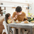 Silla de comedor de plástico para niños en edad preescolar