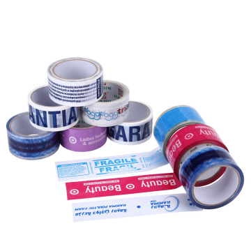 Customized White Background Printing Color Bopp Packing Tape
