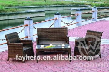 GW0035 outdoor furniture synthetic rattan sofa set