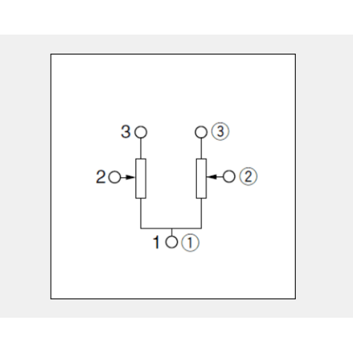 Potenciómetro rotatorio serie rk10j