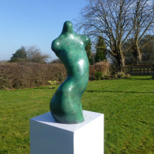 Garden decorative casting metal torso statue bronze bust