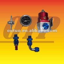 Universal Fuel Pressure Regulator Kit AN -6 Gauge V8 Turbo RX7 EVO