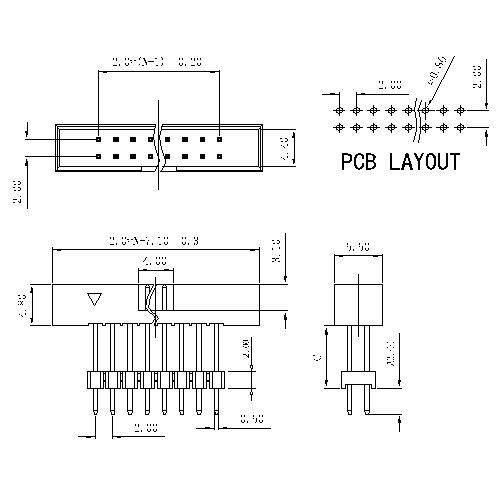 2.00mm Box Header 180° H=4.8 Add Housing