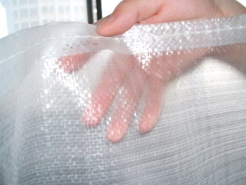 Environmental protection reusable pp transparent woven bag