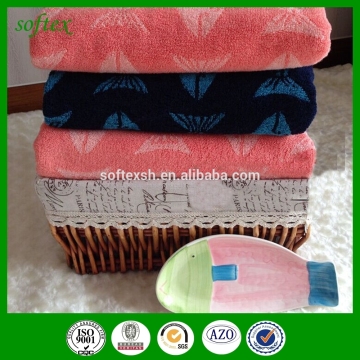 cotton fishes jacquard terry cotton towel high quality