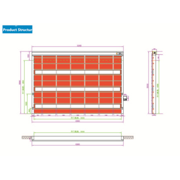 High Quality PVC Stacking High Speed Door