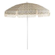 Custom Design Travel Parasol with Fringe and Tassels for Beach and Holidays