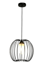 White Global Lampbody Wire Cage Deco Pendant Lamp