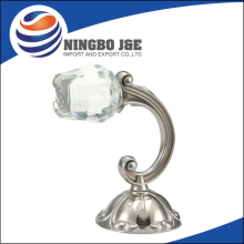 C shape rose crystal curtain hook tieback