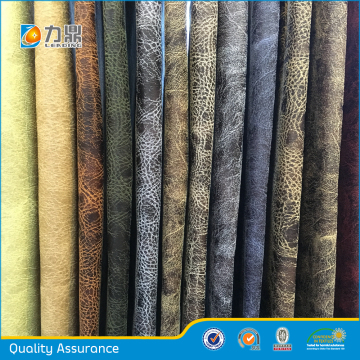 Synthetic Leather Suede Fabric for Sofa with Printing