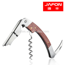 Cheap two lever wood Corkscrew knife mini wine opener