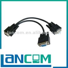 SVGA CABLE DB15 FEMALE TO FEMALE Y CABLE