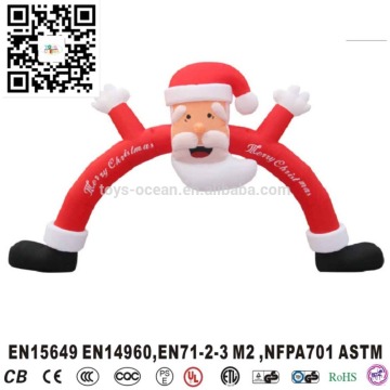 Advertising inflatable christmas arches , christmas inflatable arch , inflatable christmas arch with santa claus