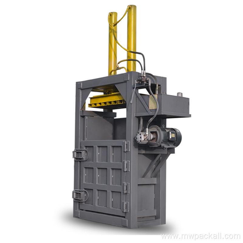 hydraulic baling press vertical baling waste paper baler