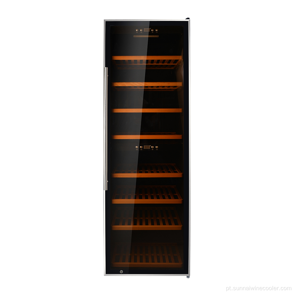 Unidades CE Controle de umidade Dual Zone Wine Cooler