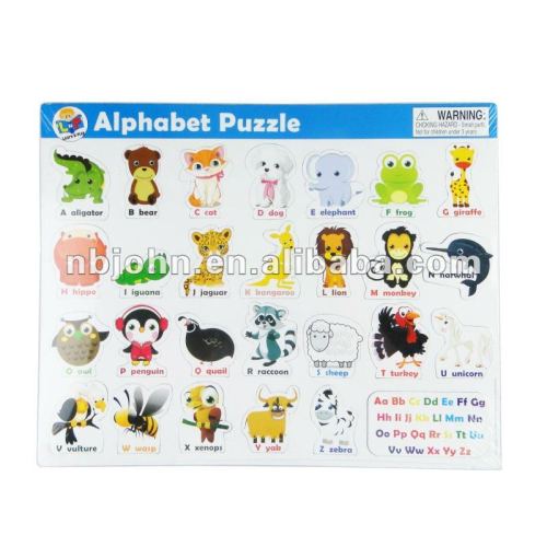 Paper Animal Alphabet Puzzle
