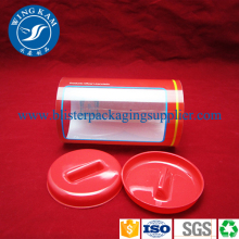 Offset Printing Transparent Plastic Cylinder OEM