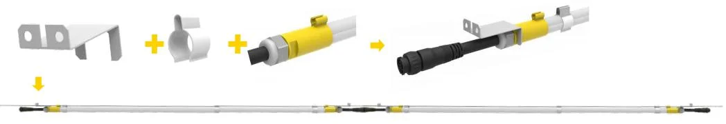 IP67 Corrosion-Proof DC48V T6 LED Tube Lighting for Layer Cage